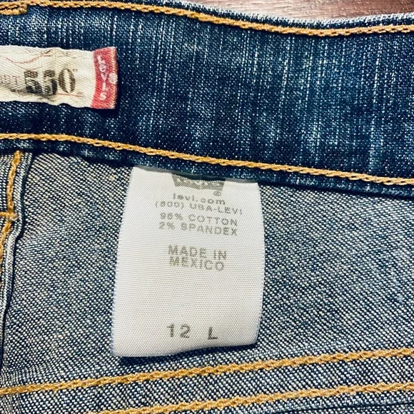 Vintage Levis Relaxed Bootcut 550 Womens Jeans Size 12L - Picture 8 of 8